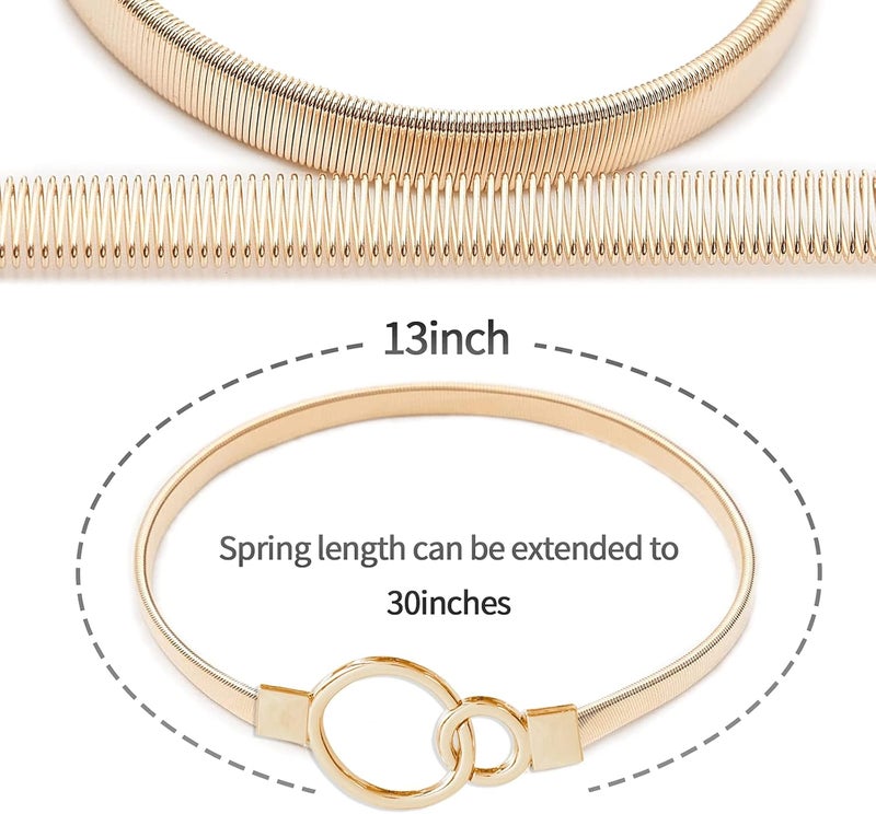 LLPMutu 4Pack Aluminum Alloy Spring Design Curtain Ties - Gold Ring Holdbacks - Image 2